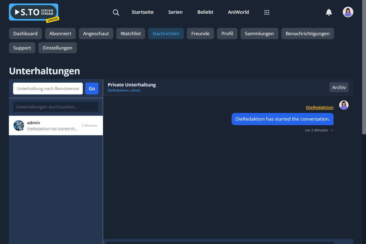 Benutzer-Unterhaltungen