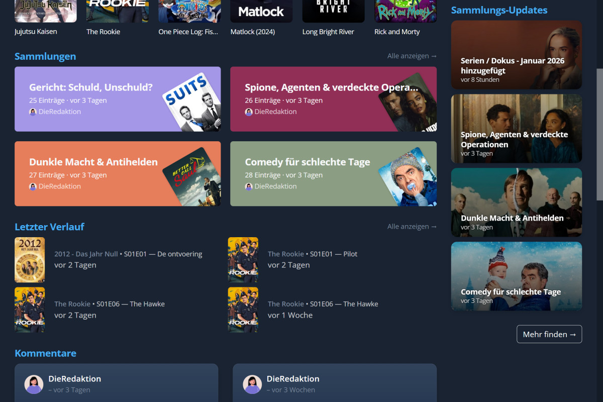 Profil - Sammlungen & Aktivität